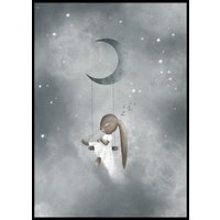 SLEEPING BUNNY - Plakat 50x70 cm SLEEPING BUNNY - Plakat 50x70 cm