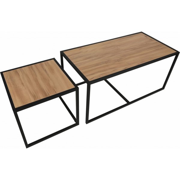 Atlantis salongbord - Eik/svart