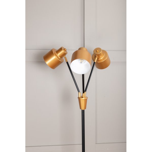 Semafor gulvlampe - Svart/messing Semafor gulvlampe - Svart/messing