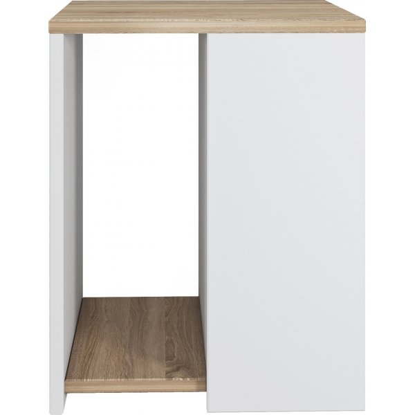 Roma sidebord 40 x 40 cm - Eik/hvit Roma sidebord 40 x 40 cm - Eik/hvit