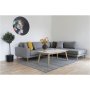 Lido Hjrnesofa med pen finish - Lysegr