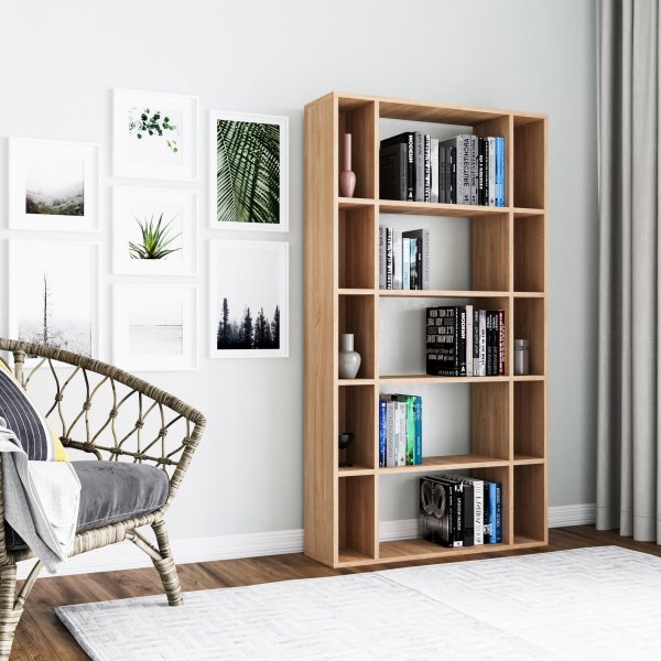 Sanborn bokhylle - Eik