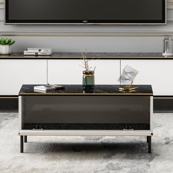 Emmi salongbord Hvit - 90 x 45 cm Emmi salongbord Hvit - 90 x 45 cm