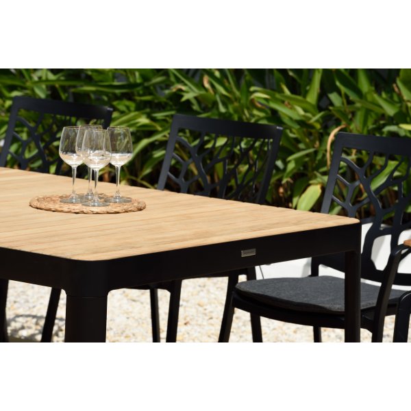 Portals spisegruppe 19 - Sort/teak Portals spisegruppe 19 - Sort/teak