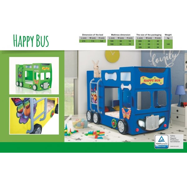 Buss Folke flatseng - Valgfri farge!