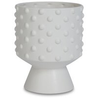 Krukke Boble med fot H21 cm - Hvit Krukke Boble med fot H21 cm - Hvit