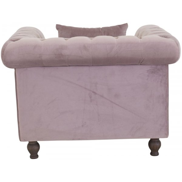 Chesterfield lenestol Churchill - Rosa Fløyel Chesterfield lenestol Churchill - Rosa Fløyel