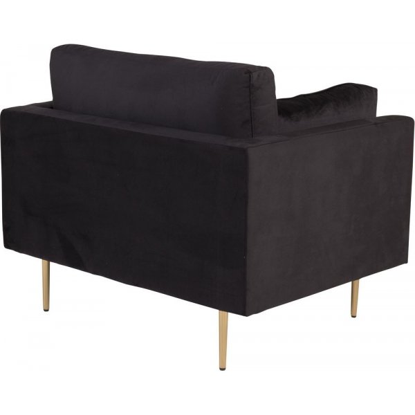 Lenestol Savanna - Svart Fløyel Lenestol Savanna - Svart Fløyel
