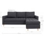 Firenze Divansofa - Mrkegr/bk