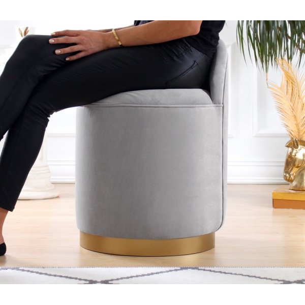 Dover puff - lys grå Dover puff - lys grå