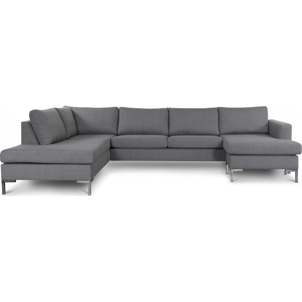 Nova U sofa lys gr stoff - Venstre