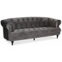 Chesterfield Winston 3-seters sofa - Gr flyel