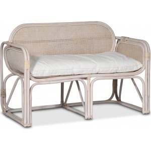 Glory Webbing 2-seters sofa - Rotting/Whitewash + Flekkfjerner for møbler Glory Webbing 2-seters sofa - Rotting/Whitewash + Flekkfjerner for møbler
