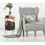 Pergo sidebord med kurv 40 cm - Sort/eik