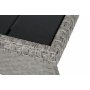Hjrnesofa Lagos med bord - Gr/svart melert