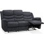 Tampa manuell 3-seters reclinersofa - Grtt stoff