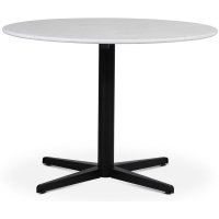SOHO spisebord Ø105 cm - Matt svart kryssfot / Terrazzo Bianco SOHO spisebord Ø105 cm - Matt svart kryssfot / Terrazzo Bianco