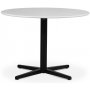 SOHO spisebord 105 cm - Matt svart kryssfot / Terrazzo Bianco