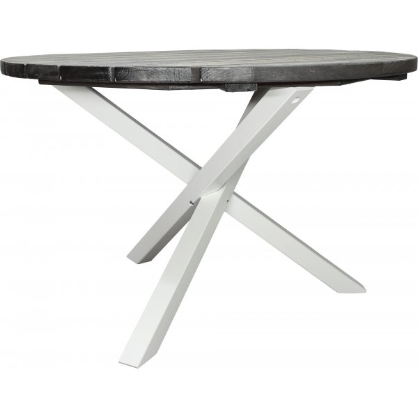 Scottsdale rundt spisebord 112 cm -Grlasert/hvit