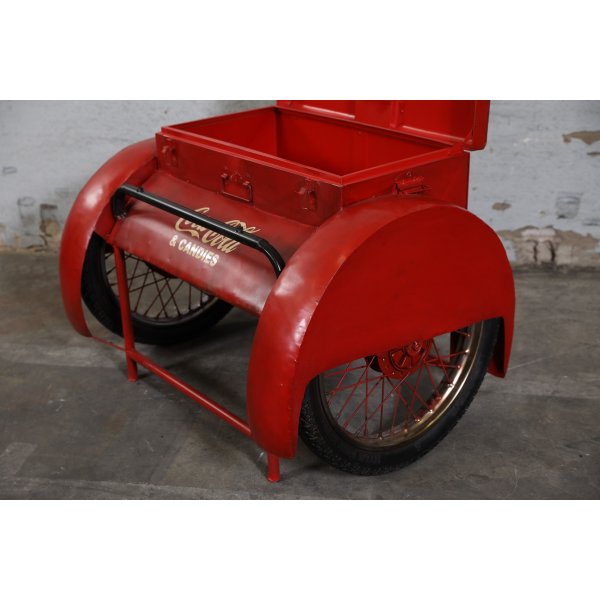 Barvogn - Rød metall Barvogn - Rød metall