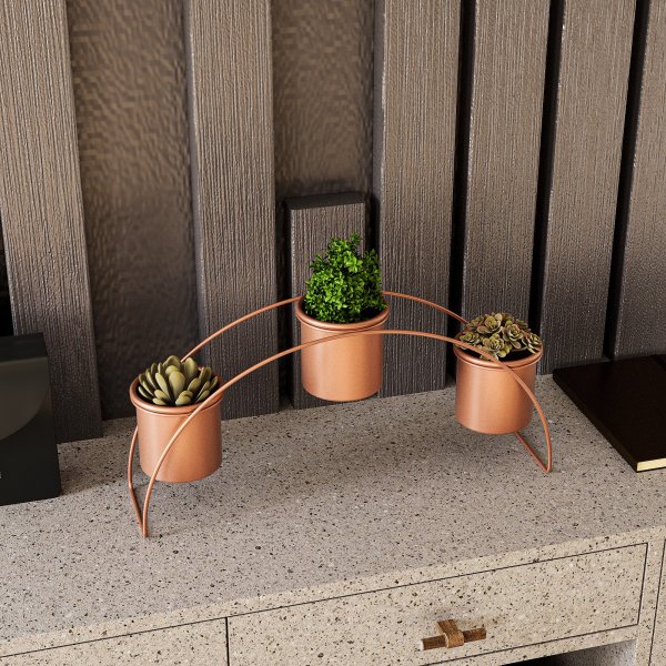 Platon 12 oppbevaringspotter - Kobber Platon 12 oppbevaringspotter - Kobber