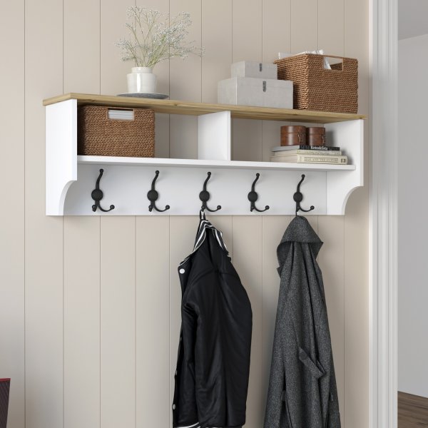 Peto kleshenger - Hvit/eik Peto kleshenger - Hvit/eik