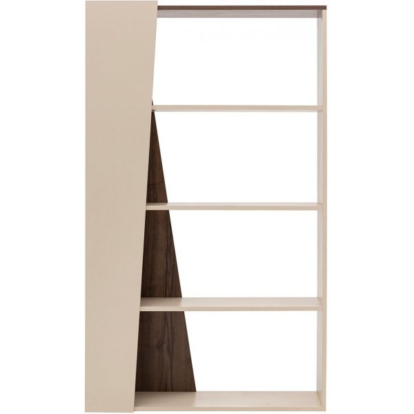Clark bokhylle - Valnøtt/beige Clark bokhylle - Valnøtt/beige