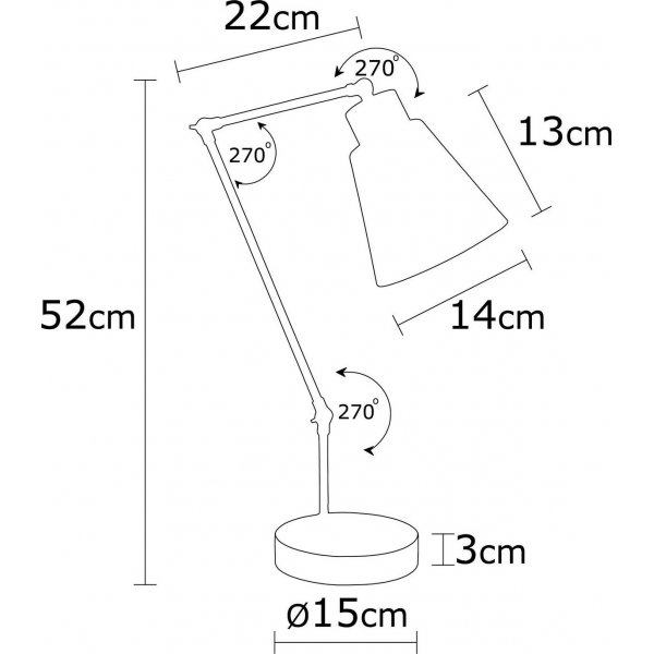 Magneto bordlampe - Rød Magneto bordlampe - Rød