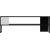 Concord salongbord 120 x 60 cm - Hvit/svart