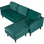 Firenze divansofa - Mrkegrnn/Svart