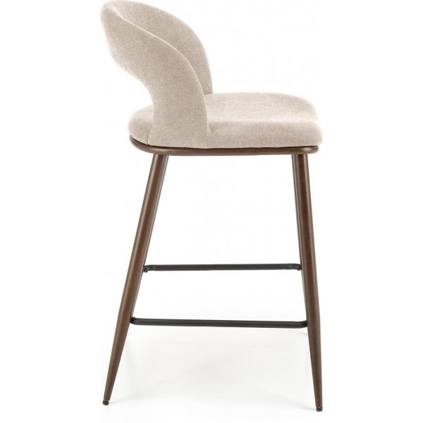 Barkrakk beige/valnøtt setehøyde 65 cm - Pelican + Møbelføtter Barkrakk beige/valnøtt setehøyde 65 cm - Pelican + Møbelføtter