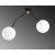 Chromozom taklampe 1001 - Hvit/svart