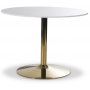 Plaza spisegruppe, marmorbord med 4 st Theo flyelstoler - Grnn/Hvit/Messing