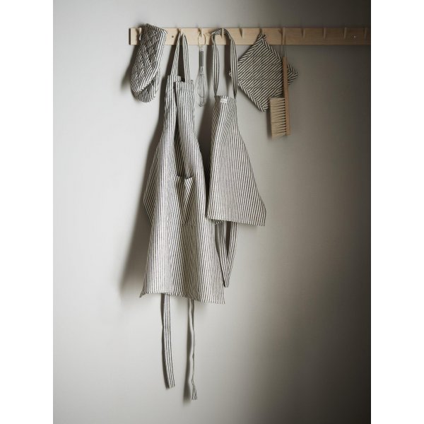 Kitty grytelapp 22 x 22 cm - Sort/hvit