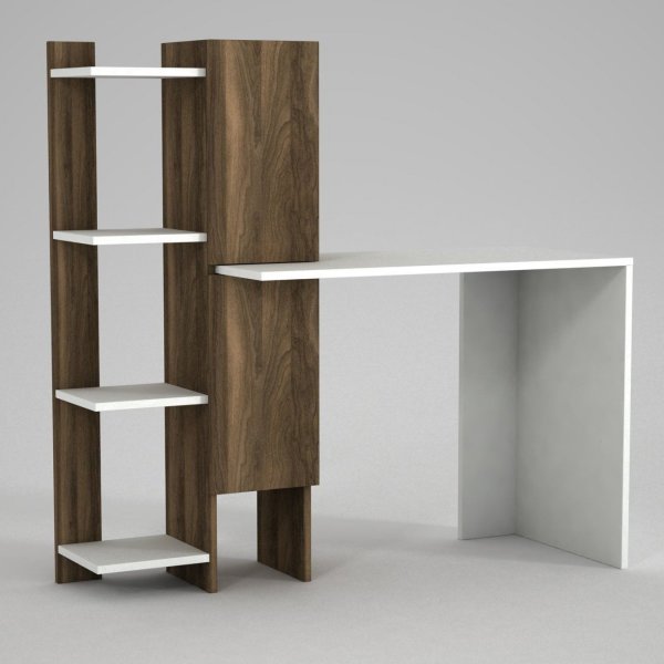 Gina skrivebord - Hvit/valnøtt Gina skrivebord - Hvit/valnøtt