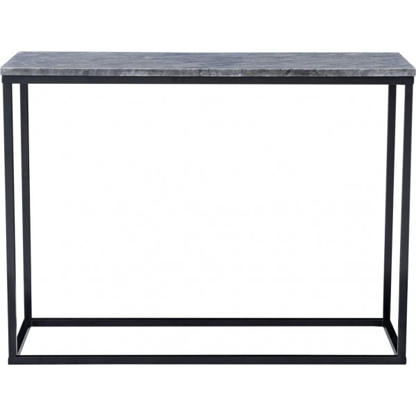 Accent konsollbord 100 - Gr marmor / Sort understell