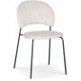 Hogrn stol - Beige stoff / svart