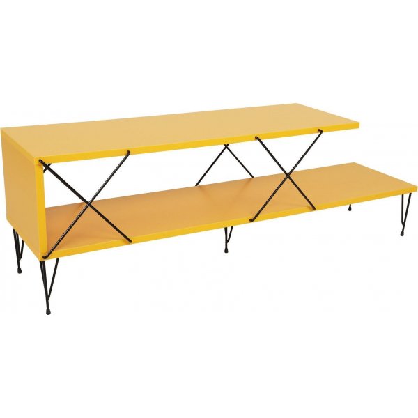 Street mediebenk - Gul Street mediebenk - Gul