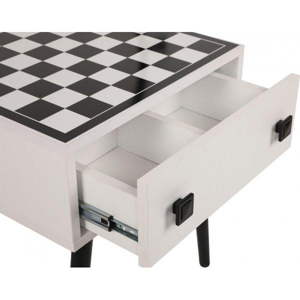 Chesso sjakkbord - Hvit/svart Chesso sjakkbord - Hvit/svart