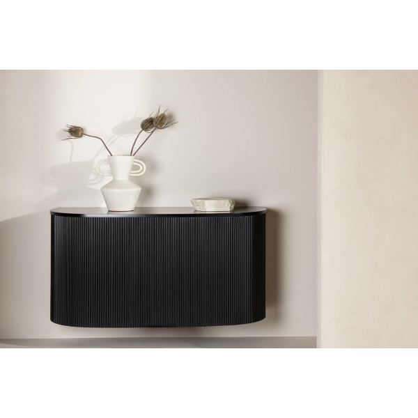 Loca vegghengt sidebord 120 x 45 cm - Sort