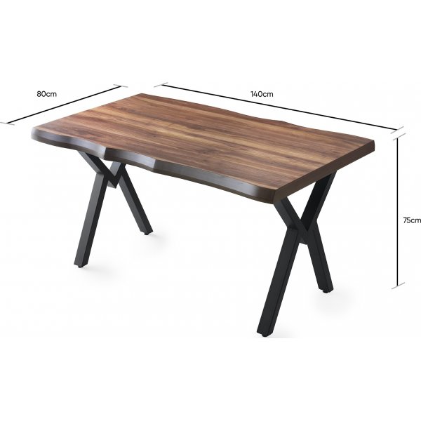 Efor spisebord 140 cm - Valnøtt Efor spisebord 140 cm - Valnøtt