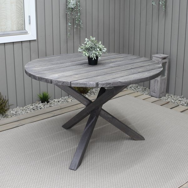 Scottsdale spisebord rundt 112 cm - Shabby Chic Scottsdale spisebord rundt 112 cm - Shabby Chic