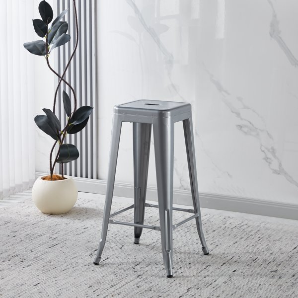 Iris barkrakk i metall - Setehøyde 77 cm Iris barkrakk i metall - Setehøyde 77 cm