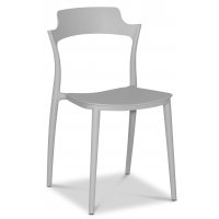 Abbe spisestol stabelbar - Grå (Plast) Abbe spisestol stabelbar - Grå (Plast)