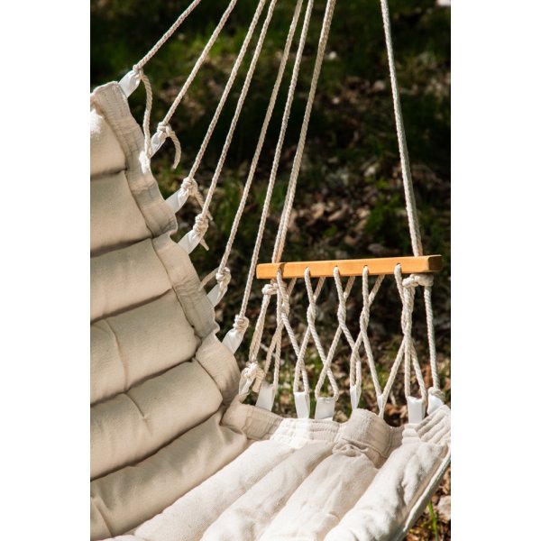 Tapaz hengestol - Natur/Hvit