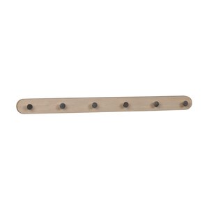 Rowico Metro kroklist - 6 krokar - Whitewash-ek/metall Rowico Metro kroklist - 6 krokar - Whitewash-ek/metall