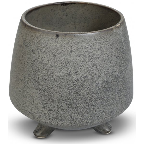 Krukke Dreie med tre ftter H12,8 cm - Gr