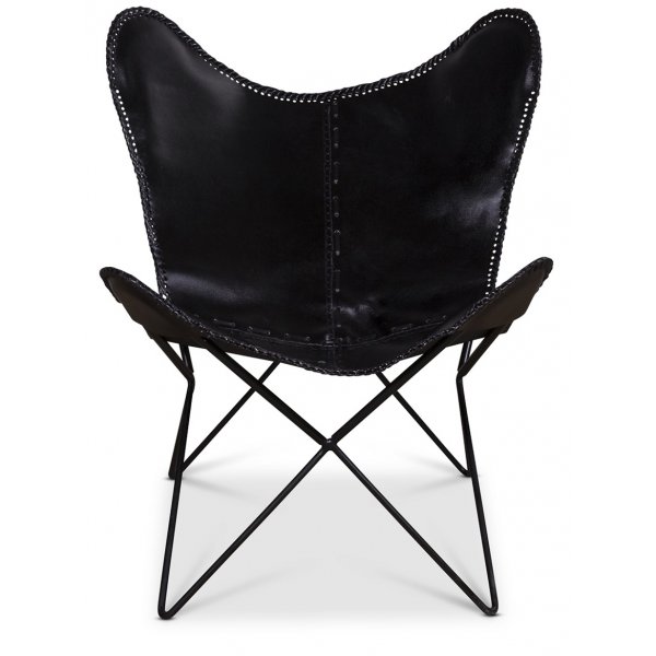 Flaggermuslenestol Trendens - Svart skinn / Svart underdel Flaggermuslenestol Trendens - Svart skinn / Svart underdel
