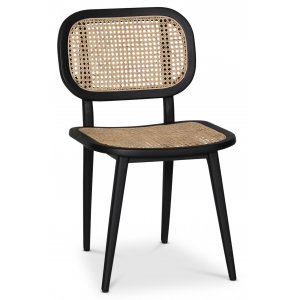 Sikns II stol - Svart mahogny/rotting + Mbelpleiesett for tekstiler
