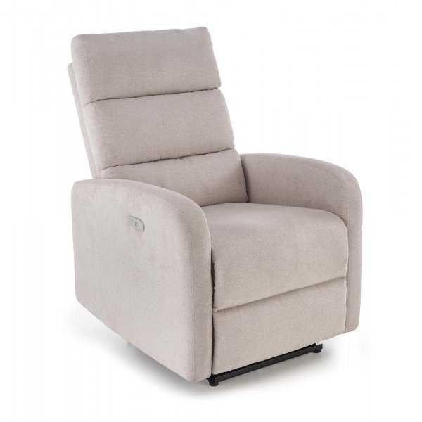 Lys beige elektrisk lenestol